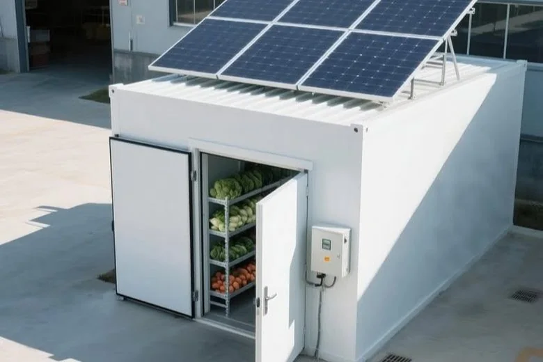 Solar-powered cold room for post-harvest handling